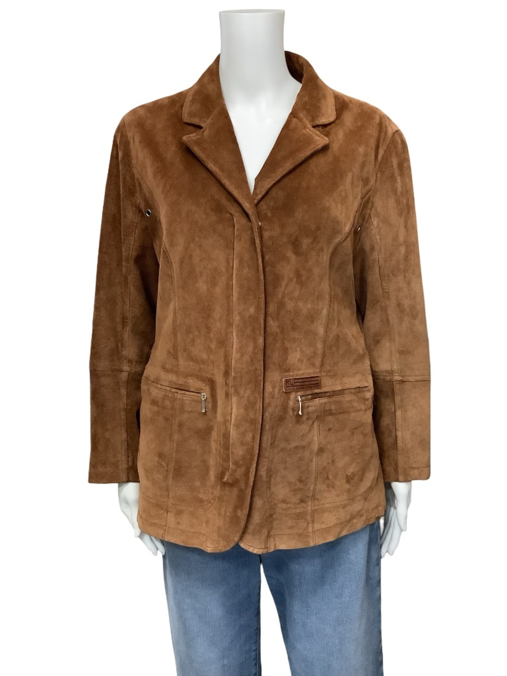 Ralph Lauren Vintage Leather Notched Collar Size: M